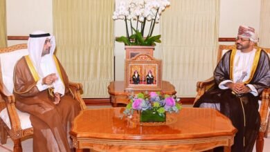 الحجرف والبوسعيدي يبحثان ترتيبات القمة الخليجية الـ43