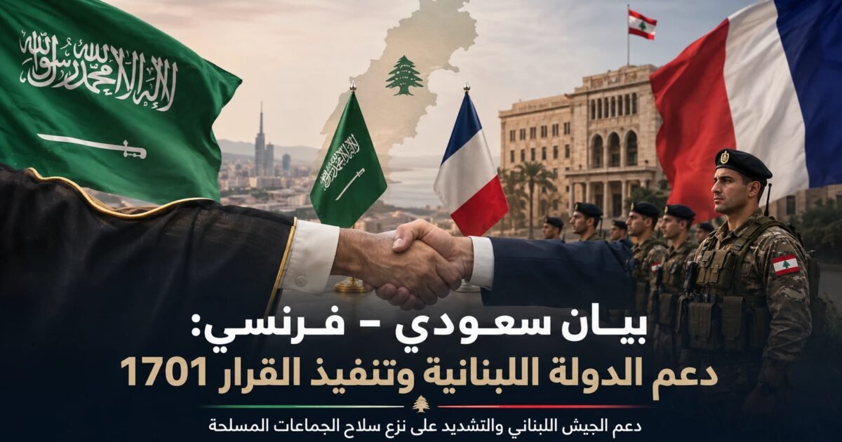 بيان مشترك: دعم القوات المسلحة اللبنانية وبسط سيادة الدولة - صورة مميزة صورة مميزة: بيان مشترك: دعم القوات المسلحة اللبنانية وبسط سيادة الدولة