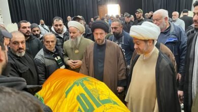 حزب الله وأهالي صيدا شيعوا الفقيد المجاهد خليل قطيش