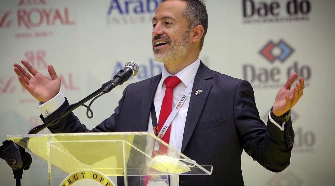 صورة مميزة: رئيس إتحاد التايكواندو الدكتورHabib Zarifeh لعبة التايكواندو في آسيا ذو قيمة عالية جداً