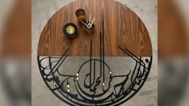 شركة Dania D Design تبدع في طاولة الخط العربي