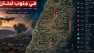 عاجل منصة اجواء:تصعيد ميداني واسع في جنوب لبنان: غارات وقصف مدفعي وتحليق مكثف للمسيّرات #انفوغراف عاجل منصة اجواء:تصعيد ميداني واسع في جنوب لبنان: غارات وقصف مدفعي وتحليق مكثف للمسيّرات #انفوغراف