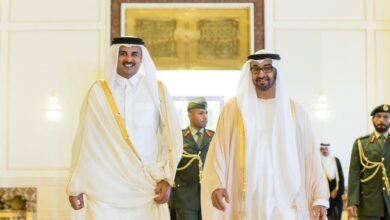 محمد بن زايد يبعث برقية تهنئة للشيخ تميم في الذكرى العاشرة لتوليه الحكم